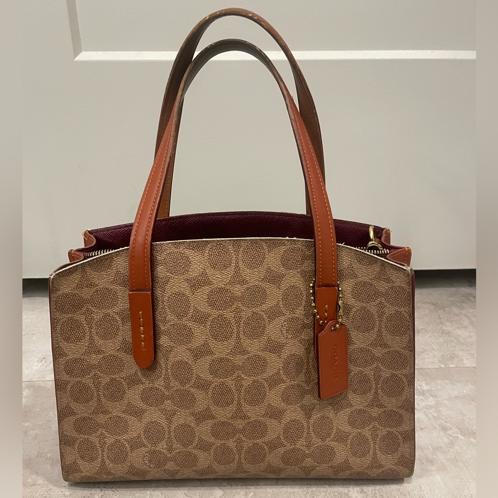Brown coach bag